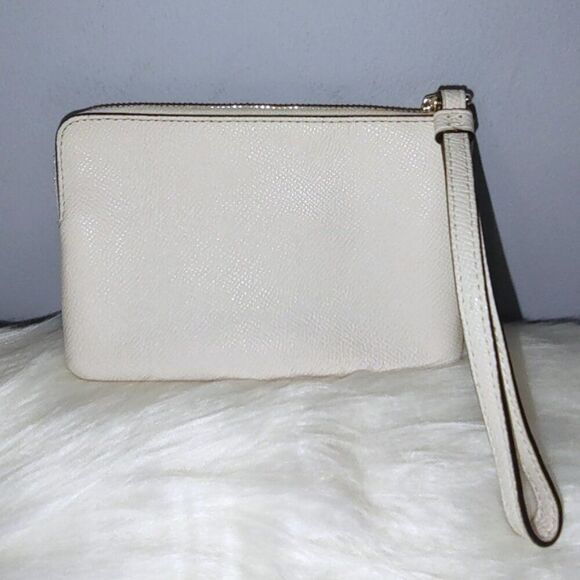 Coach Cream Textured Wristlet - Picture 2 of 4
